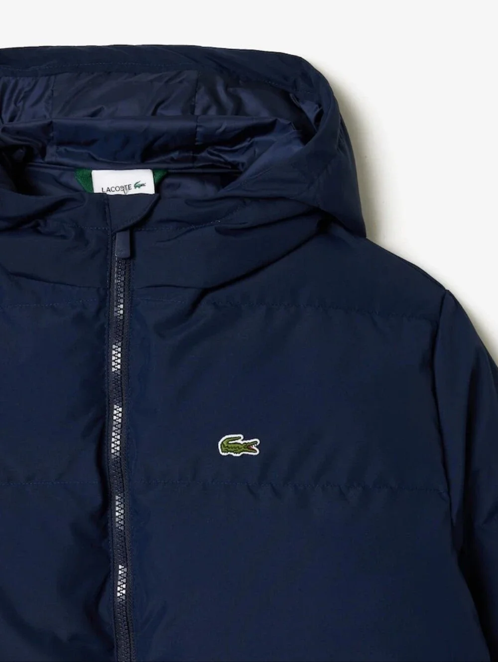 Lacoste Kid's' Navy Hooded Puffer Jacket Size 5
